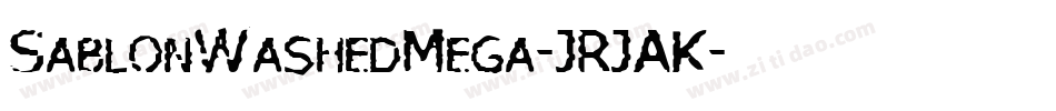 SablonWashedMega-JRJAK字体转换