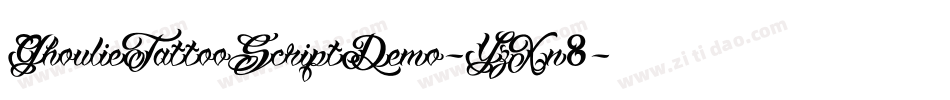 GhoulieTattooScriptDemo-YzXn8字体转换
