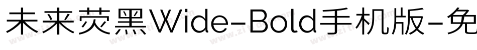 未来荧黑Wide-Bold手机版字体转换