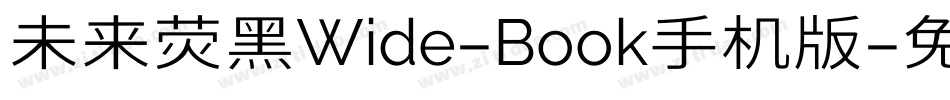 未来荧黑Wide-Book手机版字体转换