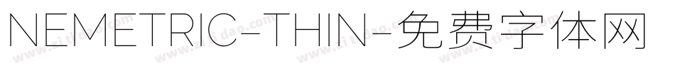 NEMETRIC-THIN字体转换