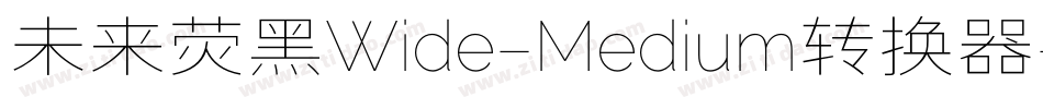 未来荧黑Wide-Medium转换器字体转换
