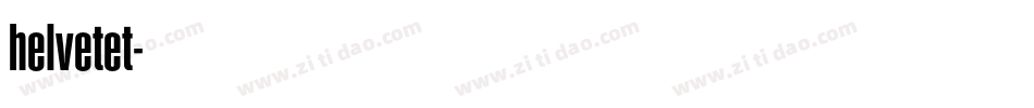 helvetet字体转换