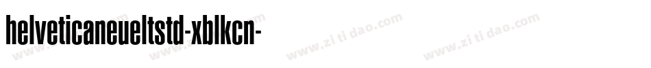 helveticaneueltstd-xblkcn字体转换