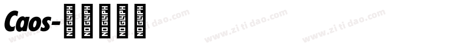 Caos字体转换