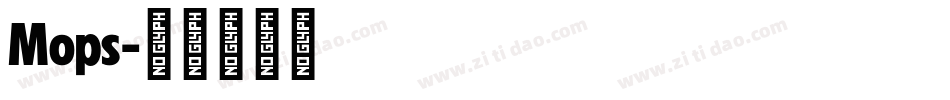 Mops字体转换