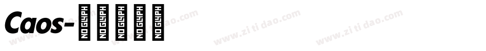 Caos字体转换