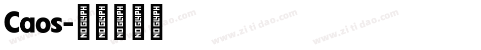 Caos字体转换