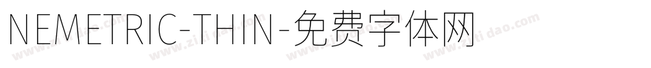 NEMETRIC-THIN字体转换