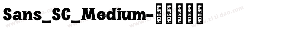 Sans_SC_Medium字体转换