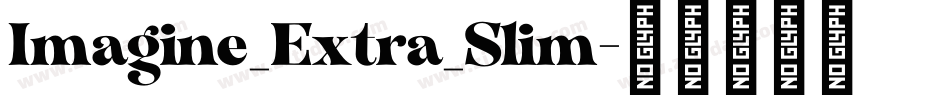 Imagine_Extra_Slim字体转换