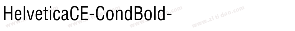 HelveticaCE-CondBold字体转换