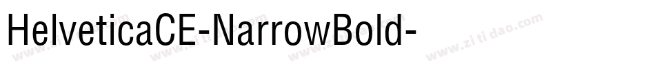 HelveticaCE-NarrowBold字体转换