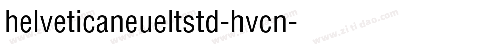 helveticaneueltstd-hvcn字体转换