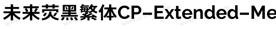 未来荧黑繁体CP-Extended-Medium手机版字体转换