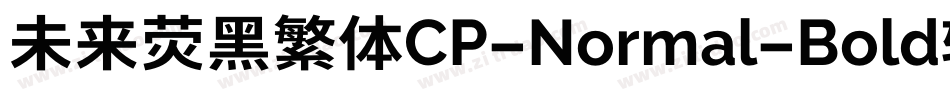 未来荧黑繁体CP-Normal-Bold转换器字体转换