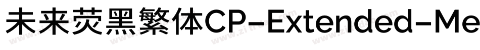 未来荧黑繁体CP-Extended-Medium手机版字体转换