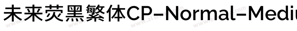 未来荧黑繁体CP-Normal-Medium手机版字体转换