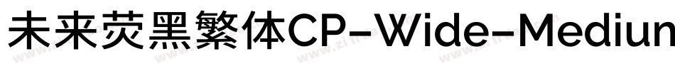 未来荧黑繁体CP-Wide-Medium手机版字体转换
