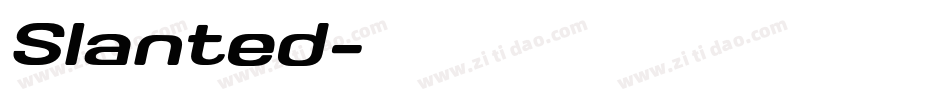 Slanted字体转换