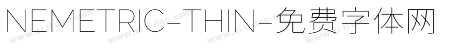 NEMETRIC-THIN字体转换