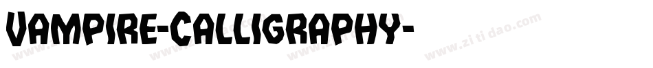 Vampire-Calligraphy字体转换