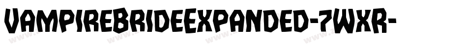 VampireBrideExpanded-7WxR字体转换 VampireBrideExpanded-7WxR字体转换