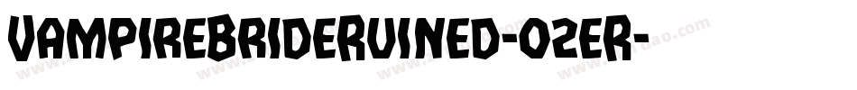 VampireBrideRuined-02eR字体转换