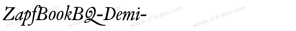 ZapfBookBQ-Demi字体转换