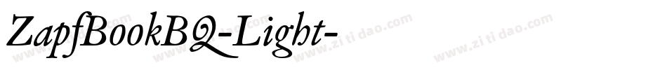 ZapfBookBQ-Light字体转换