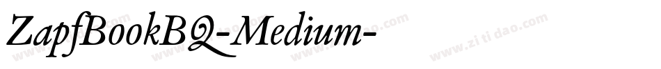 ZapfBookBQ-Medium字体转换