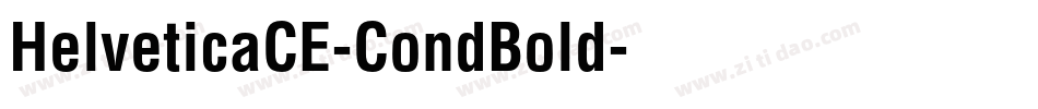 HelveticaCE-CondBold字体转换
