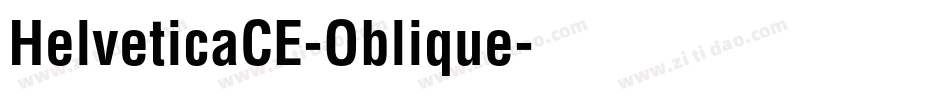 HelveticaCE-Oblique字体转换