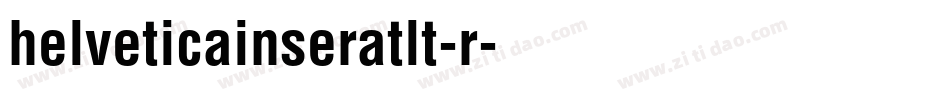 helveticainseratlt-r字体转换