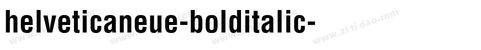 helveticaneue-bolditalic字体转换