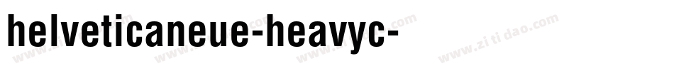 helveticaneue-heavyc字体转换