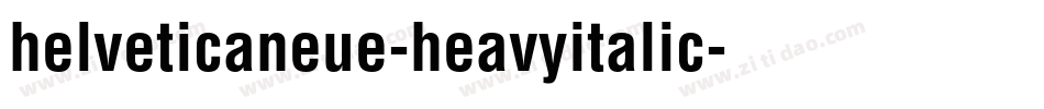 helveticaneue-heavyitalic字体转换