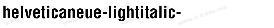 helveticaneue-lightitalic字体转换