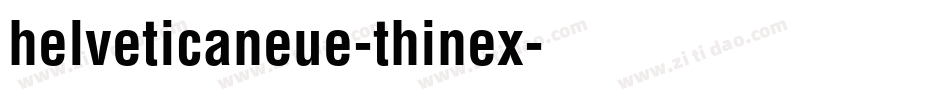 helveticaneue-thinex字体转换
