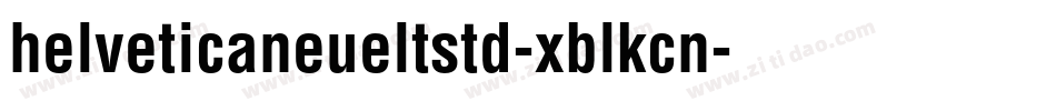 helveticaneueltstd-xblkcn字体转换