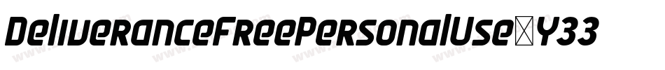 DeliveranceFreePersonalUse-X33Lo字体转换