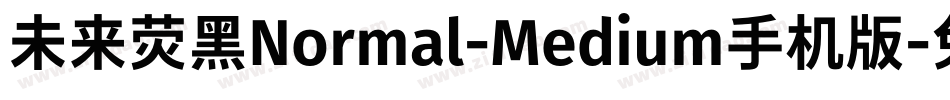 未来荧黑Normal-Medium手机版字体转换