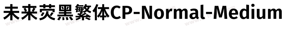 未来荧黑繁体CP-Normal-Medium手机版字体转换