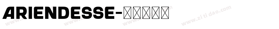 ariendesse字体转换