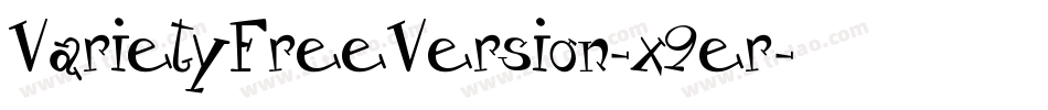 VarietyFreeVersion-x9er字体转换