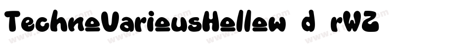 TechnoVariousHollow-d9rWZ字体转换