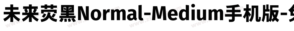 未来荧黑Normal-Medium手机版字体转换