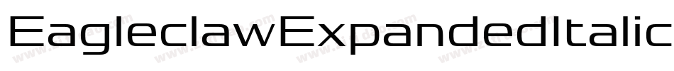 EagleclawExpandedItalic-zn03字体转换