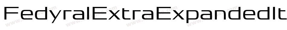 FedyralExtraExpandedItalic-zZ03字体转换