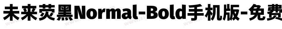 未来荧黑Normal-Bold手机版字体转换